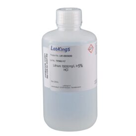 Lithium 10000 mg/L (Li2CO3), 5% HCL, 250ml