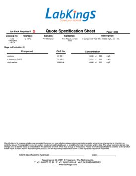 3 Component VOC Mix