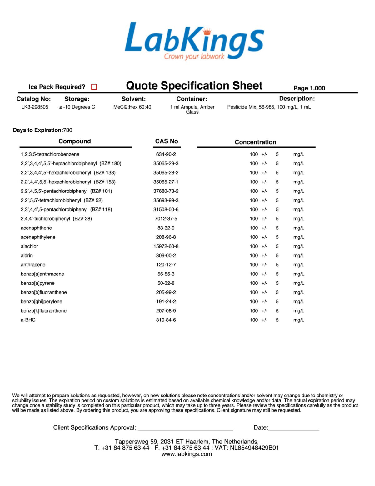 Pesticide Mix, 56-985