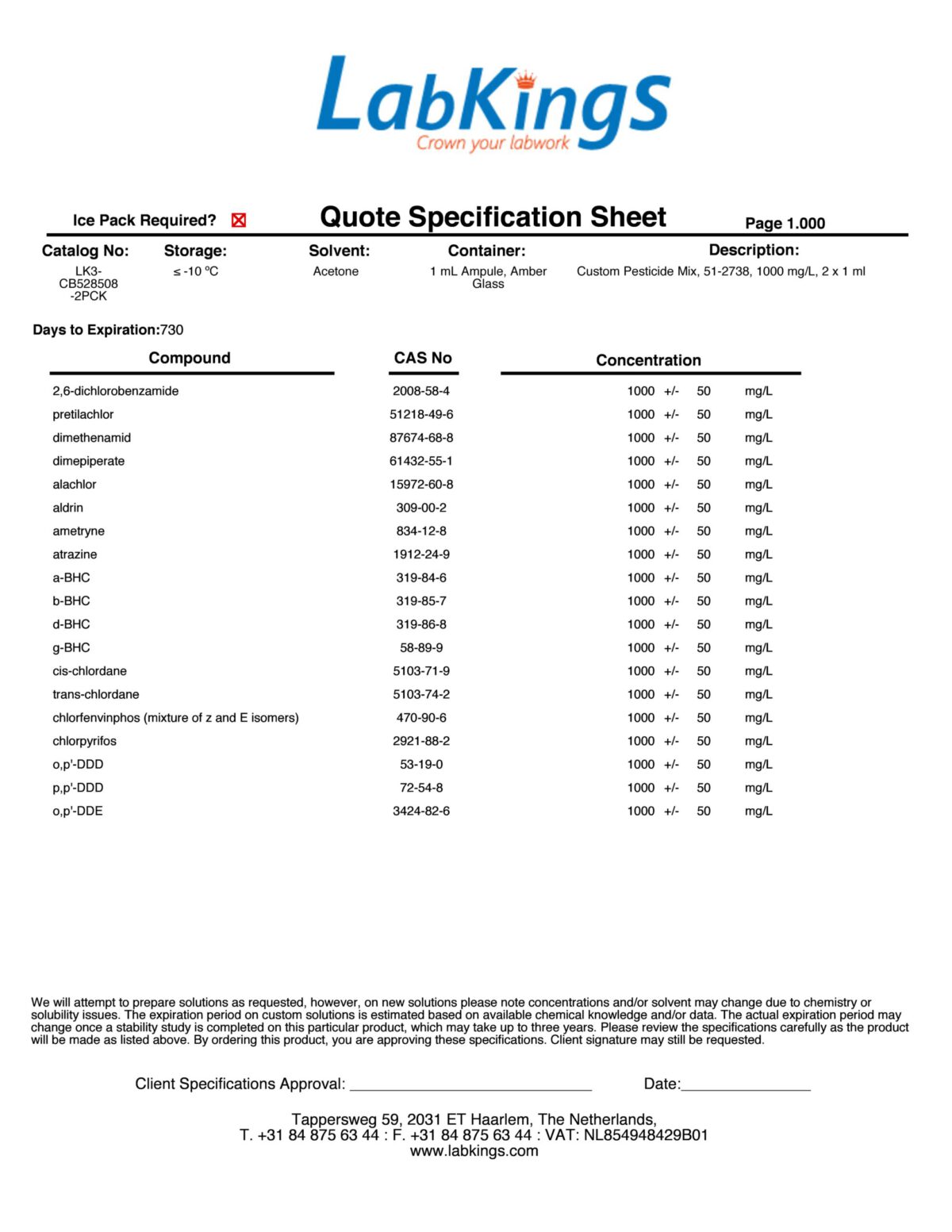 Custom Pesticide Mix, 51-2738