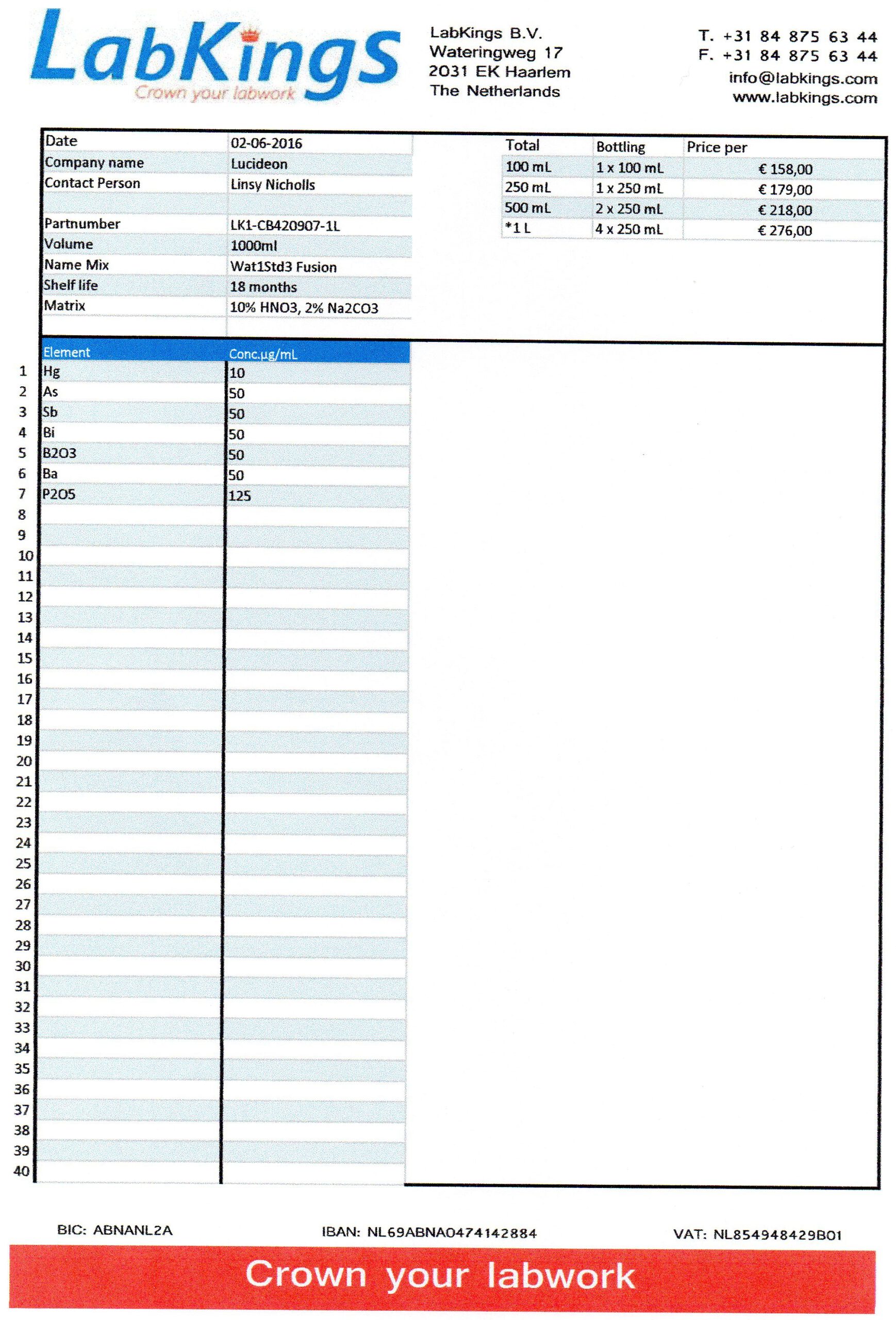 Wat1Std3 Fusion, 1 liter Wat1Std3 Fusion, 1 liter