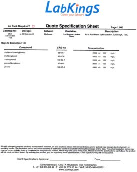 8270 Acid Matrix Spike Solutio