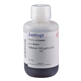 Ruthenium 1,000 mg/L ((NH4)2RuCl6), 2% HCl, 250ml
