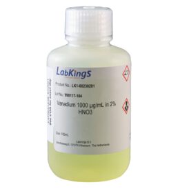 Vanadium 1,000 mg/L (NH4VO3), 2% HNO3, 100ml