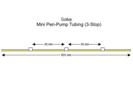 White-White-White, Solva, Mini Peri Tubing, 3-stop, 12 pack  (Thermo equivalent 842312052421)