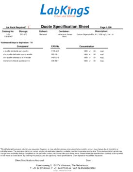 Custom Organotin Mix, 4-1, 1000 mg/L, 5 x 1 ml