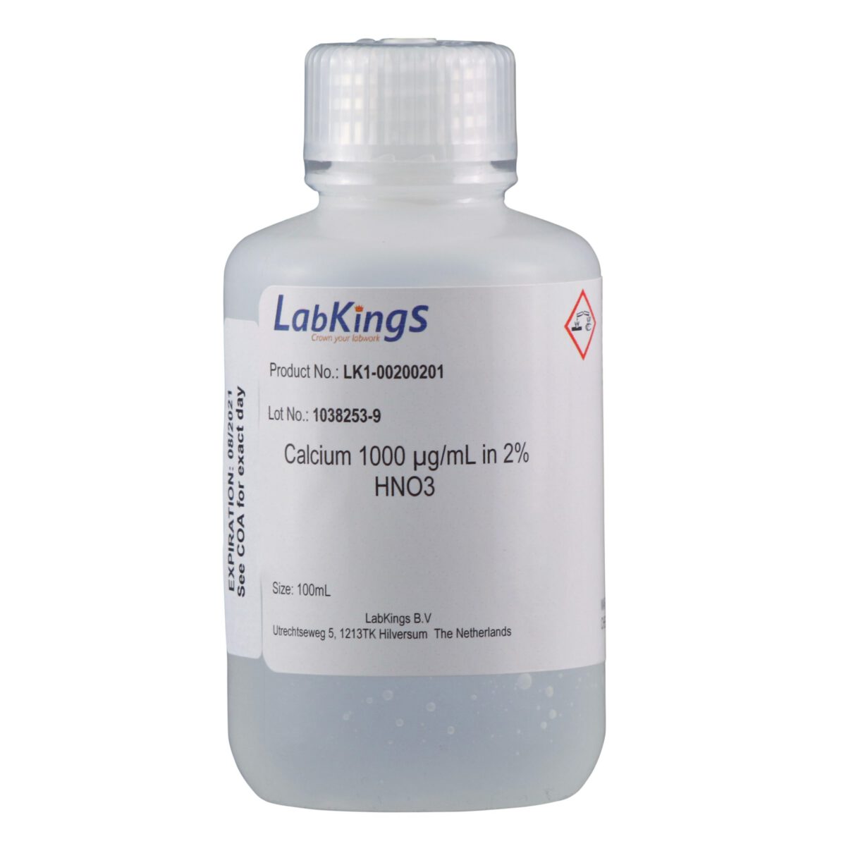 Calcium 1,000 mg/L (CaCO3), 2% HNO3,100ml