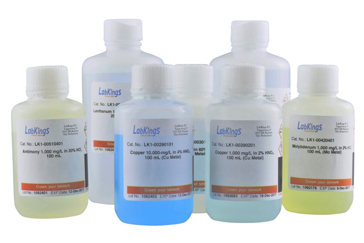 Acetate, 100 mg/L, Ion Chromatography Standard, in H2O, 500mL