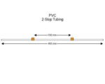 Orange- Orange PVC 2-stop tubing12 Pack