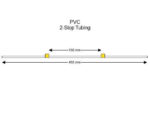Yellow-Yellow PVC 2-stop tubing 12 Pack