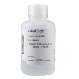 Niobium 1,000  mg/L (Nb2O5), 2% HNO3 + 0.5% HF, 100ml