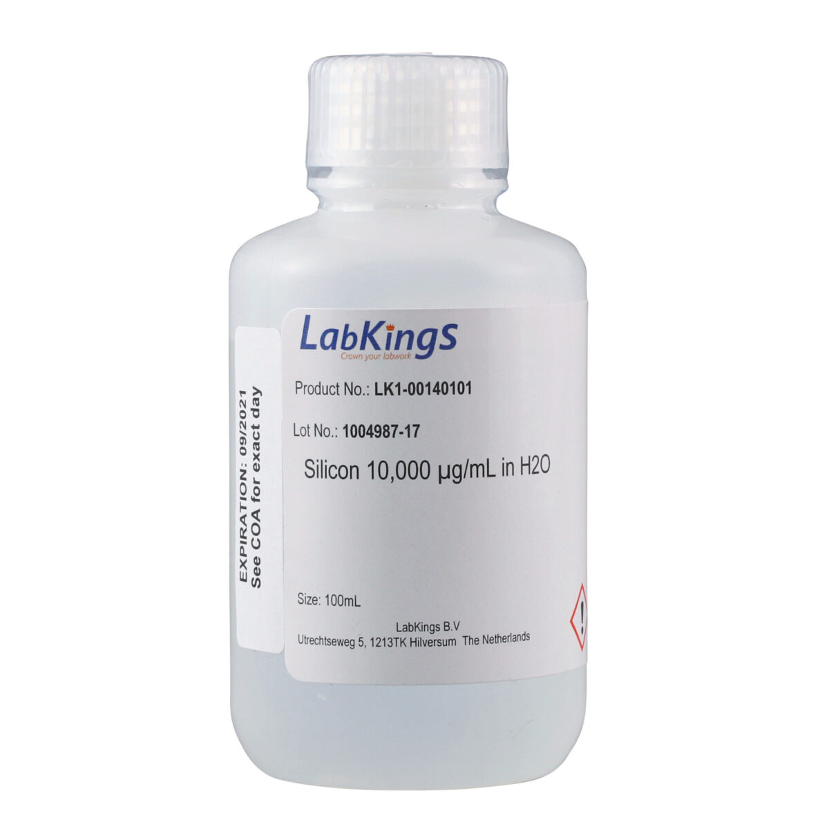 Silicon 10,000 mg/L (NH4)2SiF6, H2O, 250ml