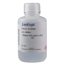 Titanium 1,000 mg/L (Ti Metal), 20% HCl, 100ml