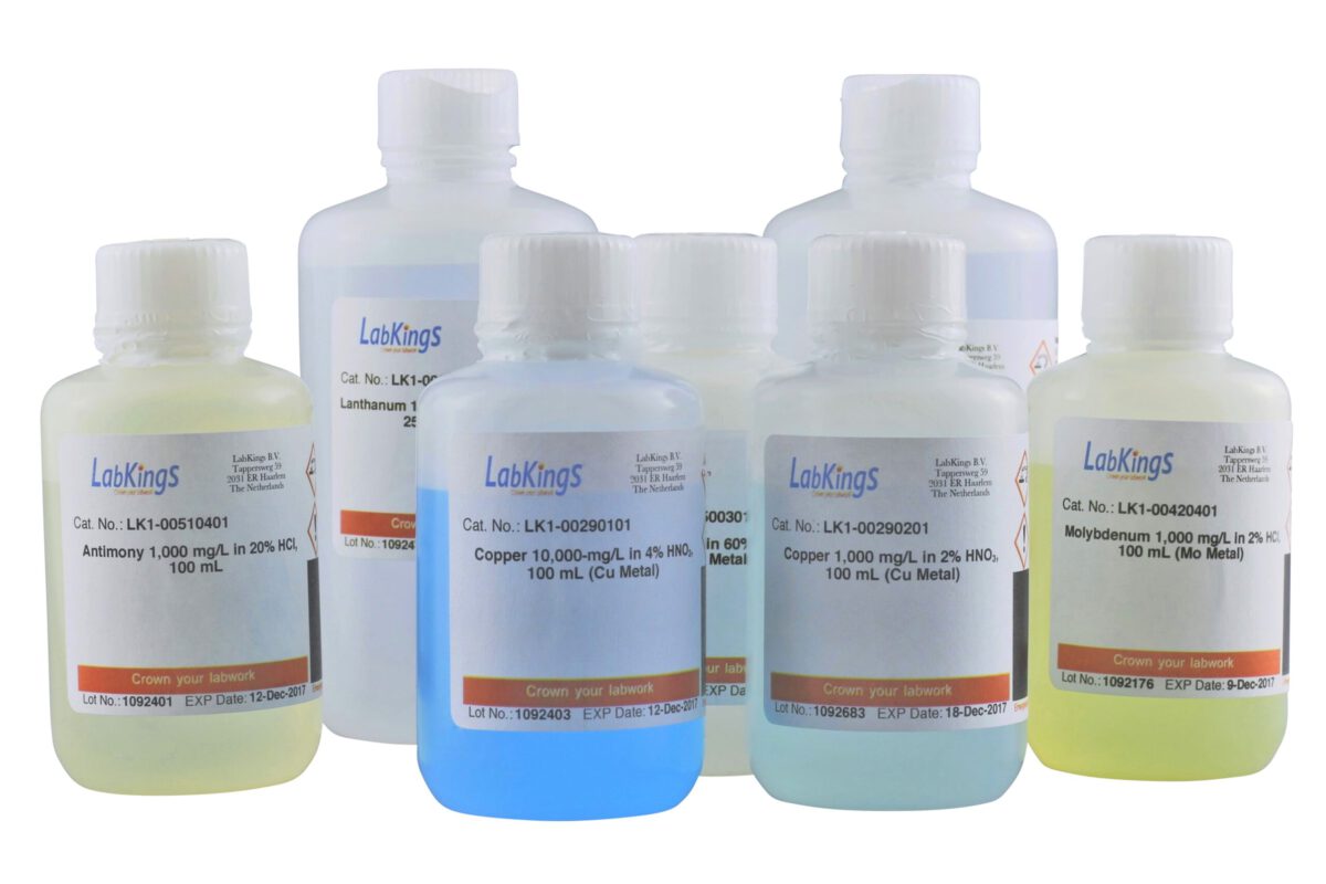USP 232 Elemental Impurities Solution 2  -6 components, Perkin Elmer equivalent N9303957B, 100mL