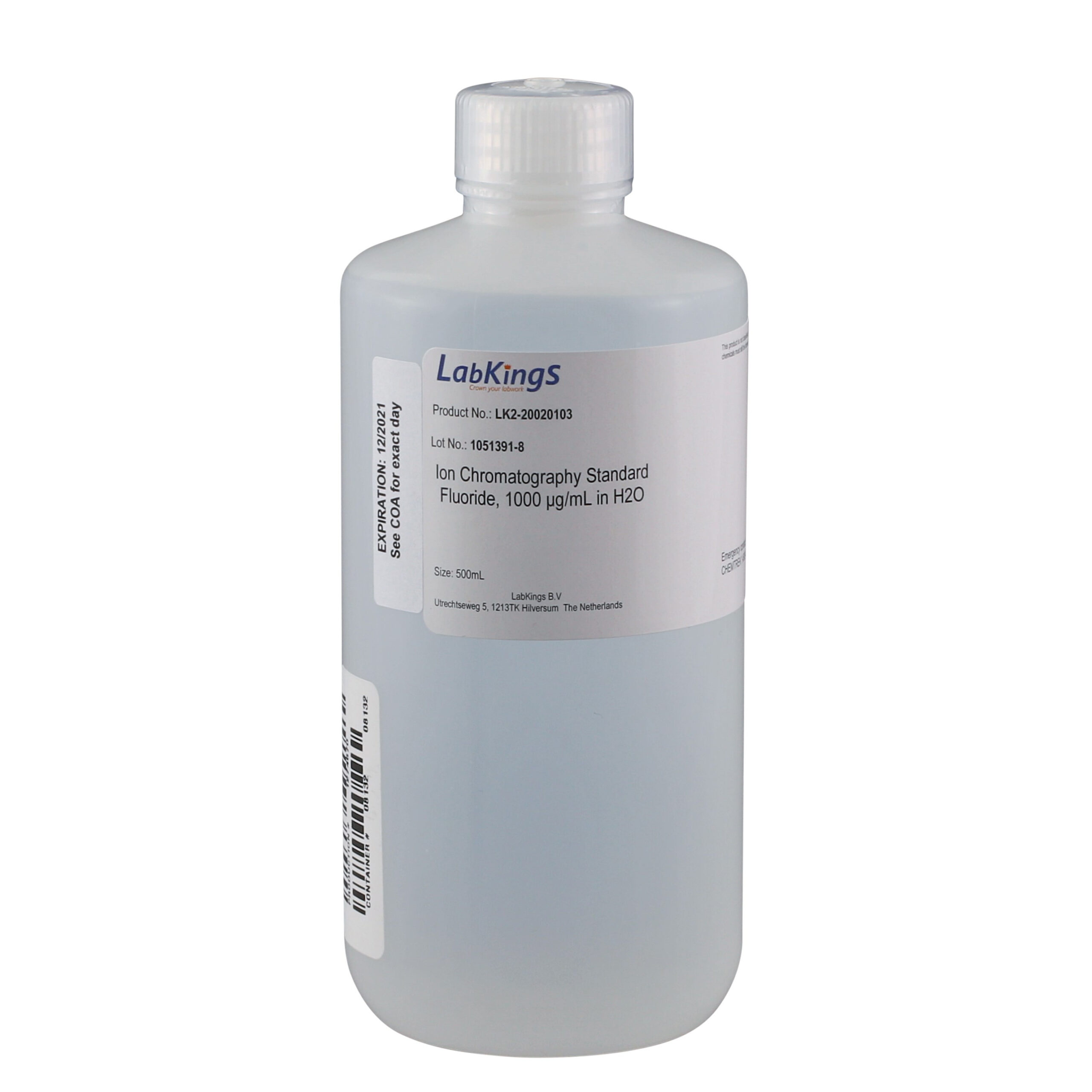 Fluoride, 1000 mg/L, Ion Chromatography Standard in H2O, 250mL Fluoride, 1000 mg/L, Ion Chromatography Standard in H2O, 250mL