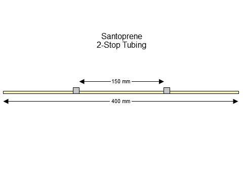 Gray-Gray Pharmaprene 2-stop tubing 12 Pack