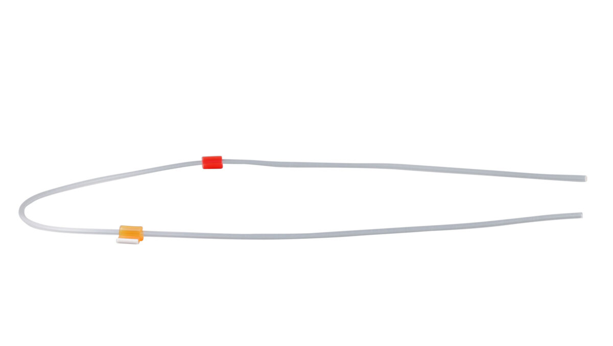 Flared PVC 2-Stop Tubing, Orange-Red