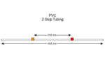 Flared PVC 2-Stop Tubing, Orange-Red