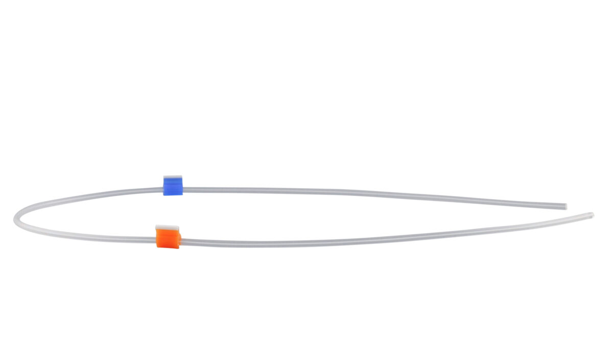 Flared PVC 2-Stop Tubing, Orange-Blue