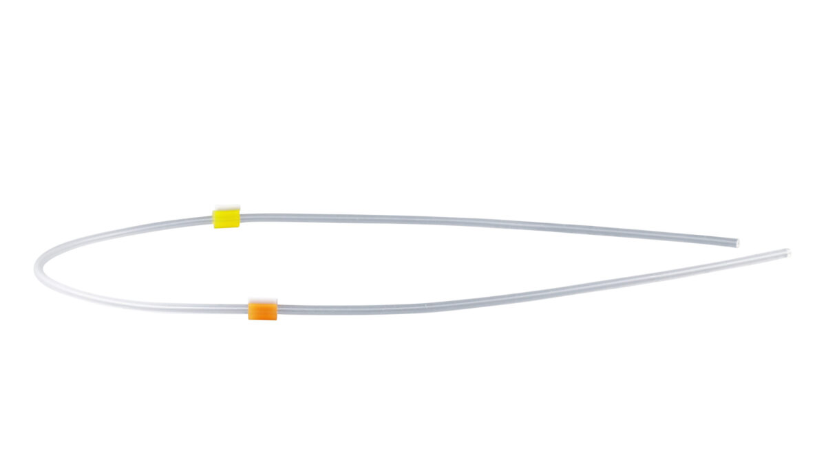 Flared PVC 2-Stop Tubing, Orange-Yellow