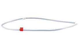 Flared PVC 2-Stop Tubing, White-Red