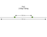 Flared PVC 2-Stop Tubing, Green-Green