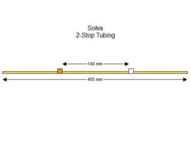 Flared Pharmaprene 2-stop tubing Orange- White