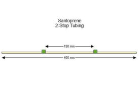 Flared Pharmaprene 2-stop tubing Green-Green