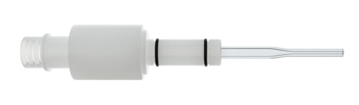 Quartz injector, 1 mm, cassette mount with o-ring, Perkin Elmer equivalent N0777410