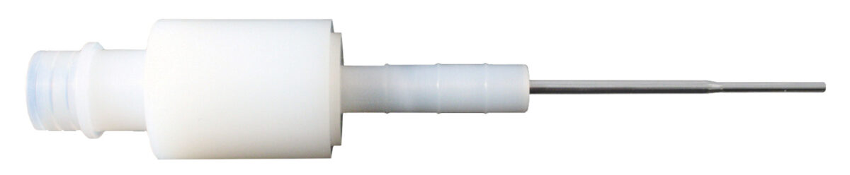Platinum injector, 1.5mm, o-ring-free, cassette mount, Perkin Elmer equivalent N8145110