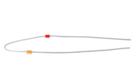 Flared silicone 2-stop tubing Orange-Red