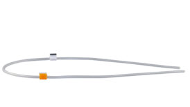 Flared silicone 2-stop tubing Orange- White
