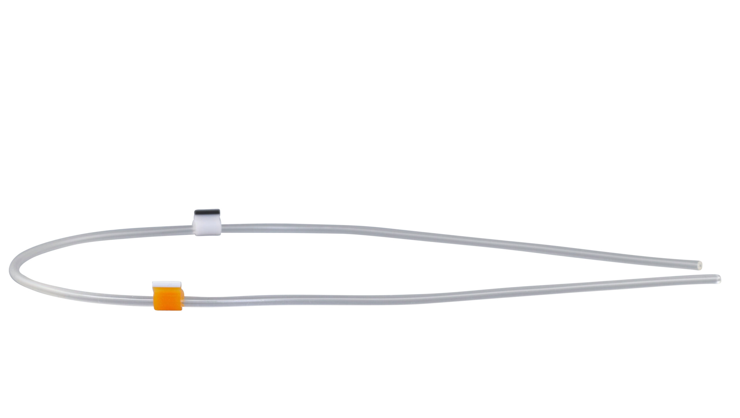 Flared silicone 2-stop tubing Orange- White Flared silicone 2-stop tubing Orange- White