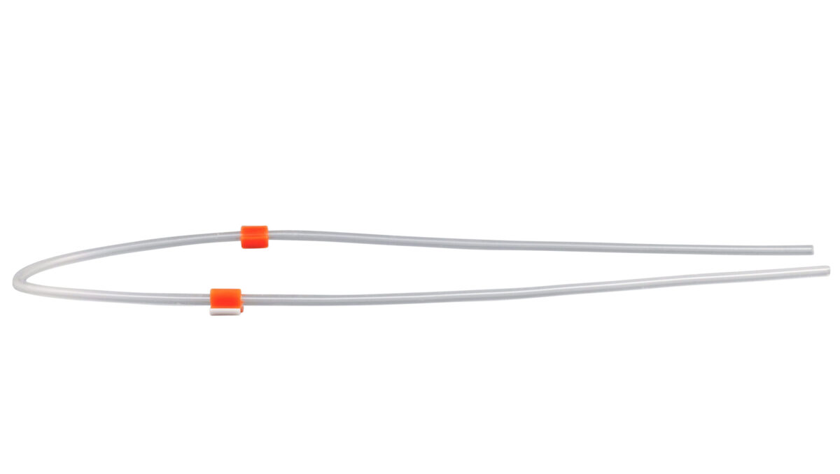 Flared silicone 2-stop tubing Orange- Orange