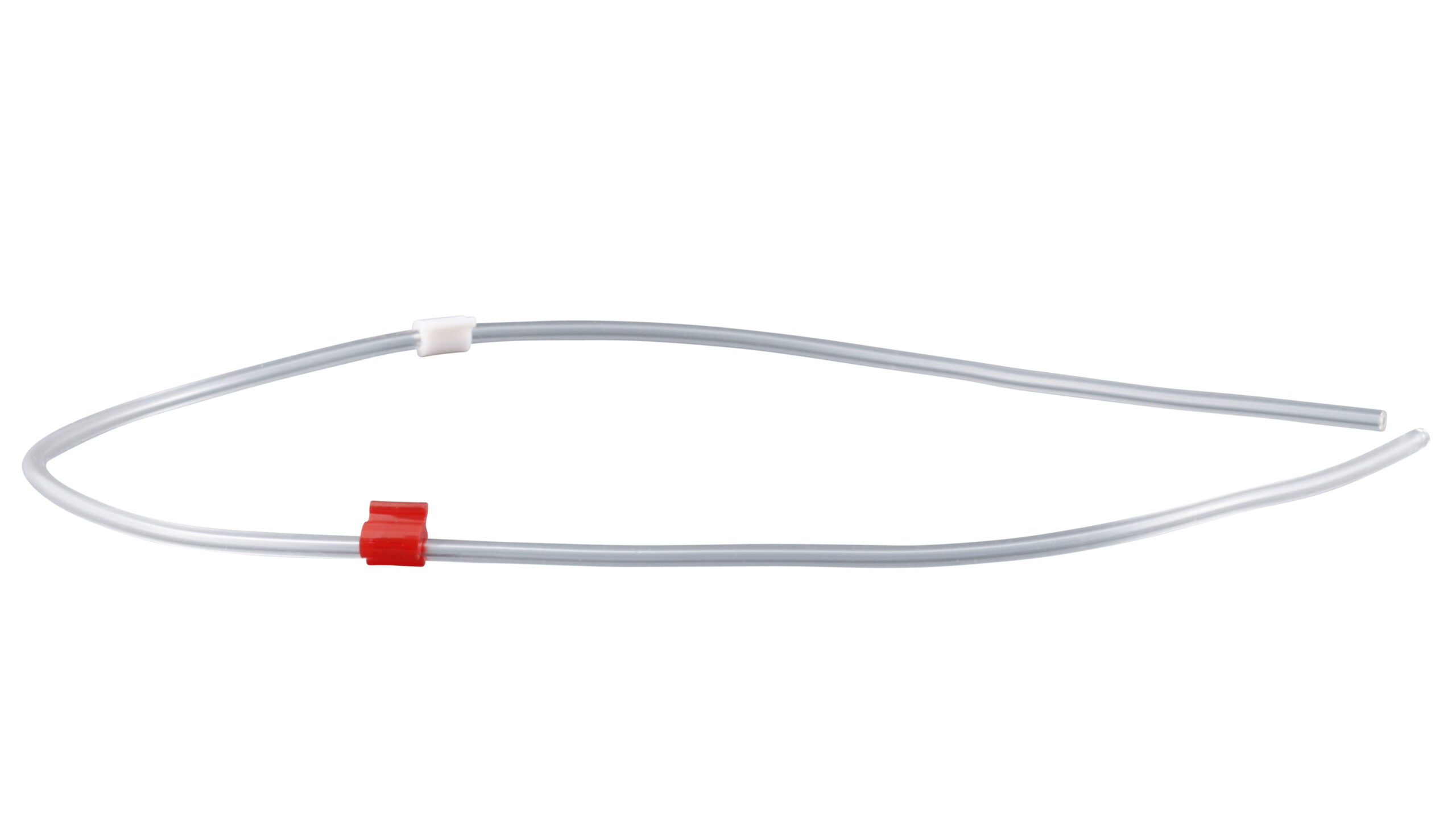 Flared silicone 2-stop tubing White-Red Flared silicone 2-stop tubing White-Red