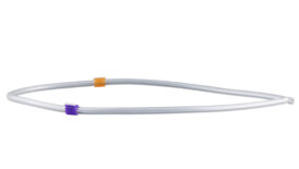 Flared silicone 2-stop tubing Purple-Orange 12 pack