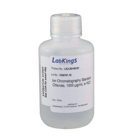 Chlorate, 1000 mg/L, Ion Chromatography Standard, in H2O, 500mL