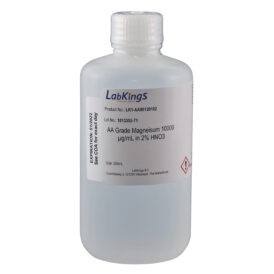 AA grade Magnesium, 10000 mg/L, diluted in HNO3, 100 mL