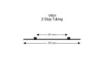 Flared Viton 2-stop tubing, Black-Black 12 pack