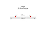 Flared Viton 2-stop tubing, Red-Red