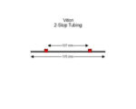 Flared Viton 2-stop tubing, Red-Red