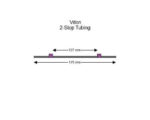 Flared Viton 2-stop tubing, Purple-Purple 12 pack