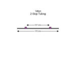 Flared Viton 2-stop tubing, Purple-Purple 12 pack