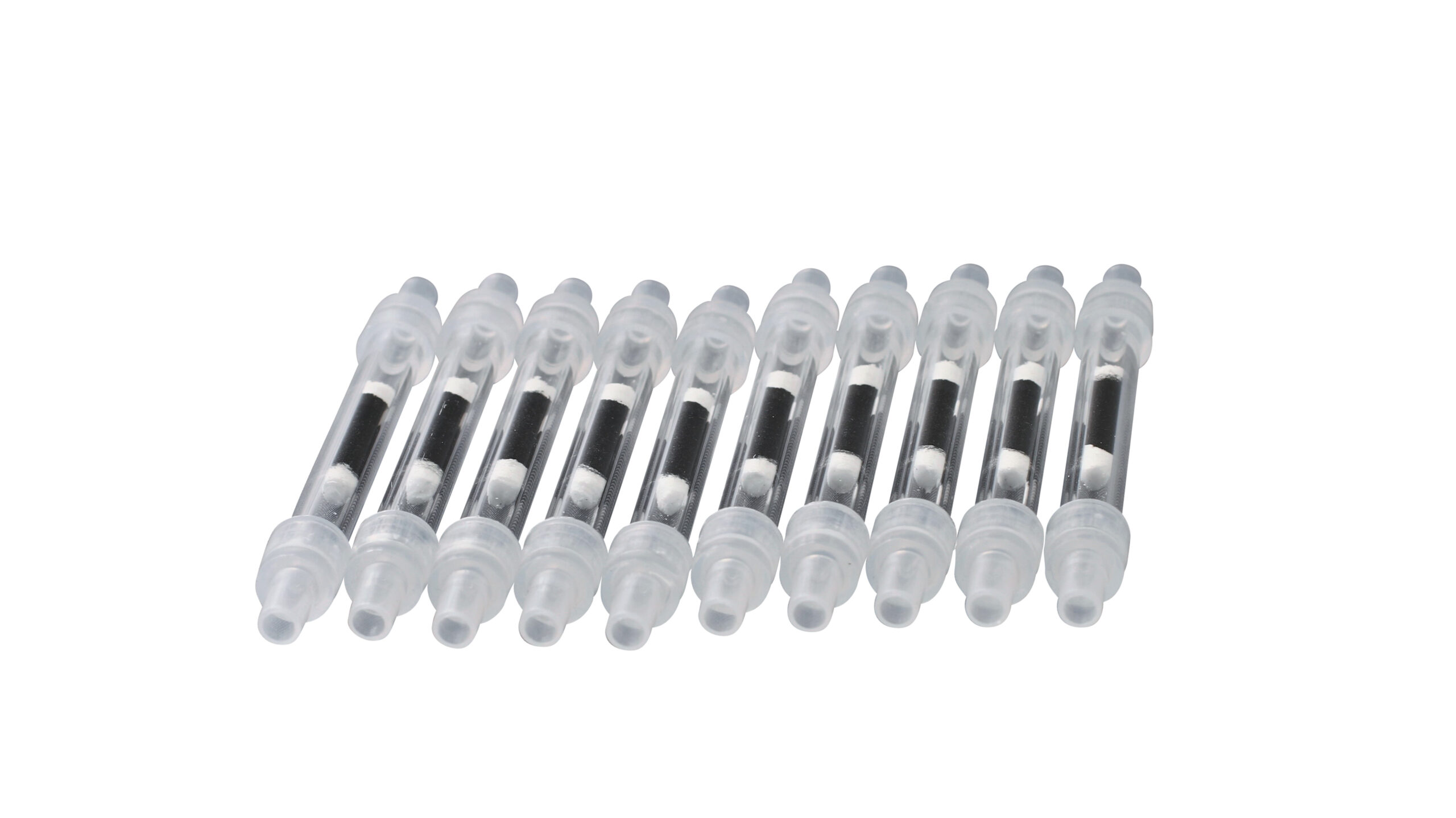 Säulen Pre-packed glass 3mm ID, equivalent to Thermo Euroglass 50 grams, with caps100pck Säulen Pre-packed glass 3mm ID, equivalent to Thermo Euroglass 50 grams, with caps100pck