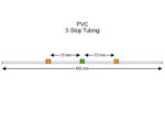 Flared PVC 3-Stop Tubing, Orange-Green-Orange 12 pack