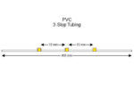 Flared PVC-3-Stop Tubing,  Yellow-Yellow-Yellow 12 pack