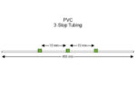 Flared PVC-3-Stop Tubing, Green-Green-Green 12 pack