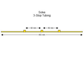 Flared Solva 3-Stop Tubing, Yellow-Yellow-Yellow 12 pack