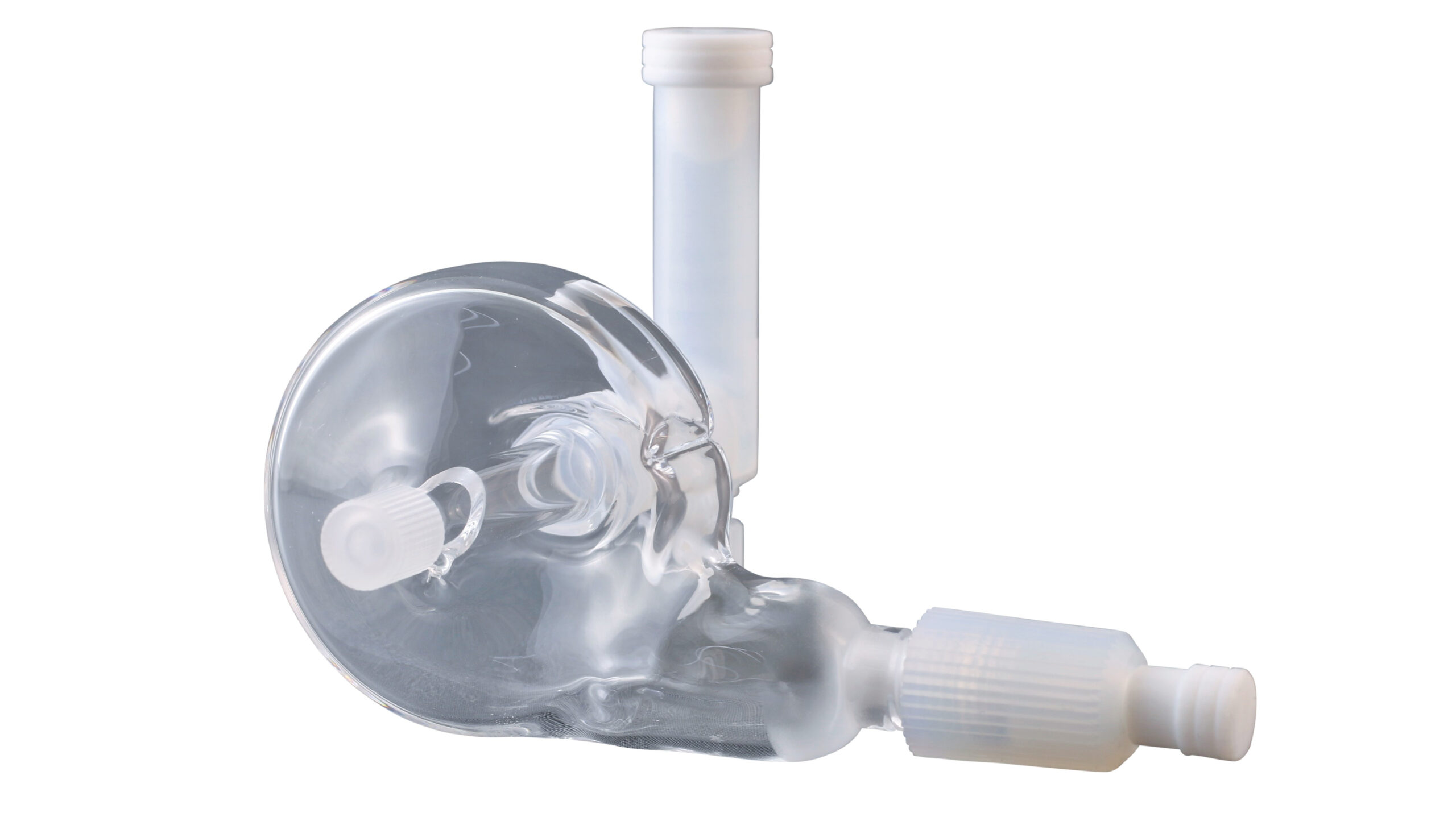 O-ring free, baffled quartz cyclonic spray chamber O-ring free, baffled quartz cyclonic spray chamber Thermo compatible