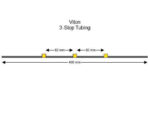 Flared Viton 3-Stop Tubing,  Yellow-Yellow-Yellow 12 Pack